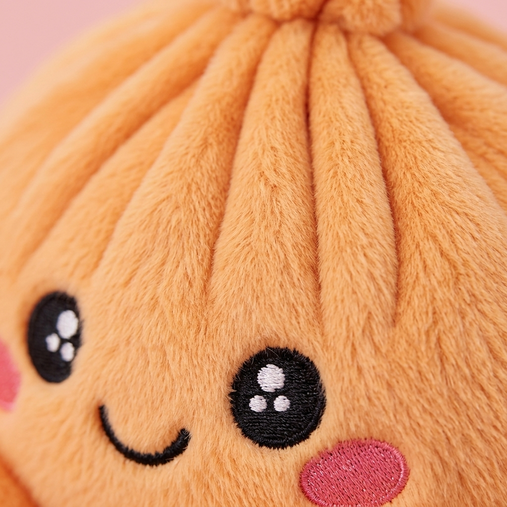 Squishy Dumpling Orange Mandariini makrokuva vaahdon pinnasta