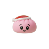 Christmas Hat Dumpling Squishy Pinkki Sokeri puristettuna kädessä
