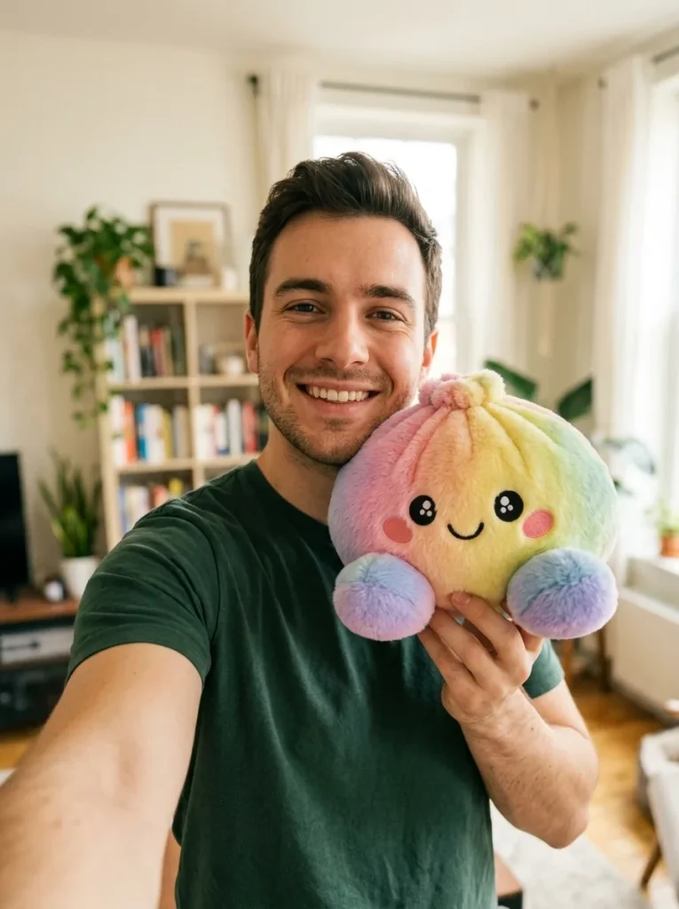 Rainbow Dumpling Squishy Pastellisävyt arjen keskellä