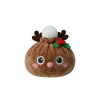 Reindeer Dumpling Squishy Jouluporo puristettuna kädessä