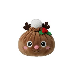 Reindeer Dumpling Squishy Jouluporo puristettuna kädessä