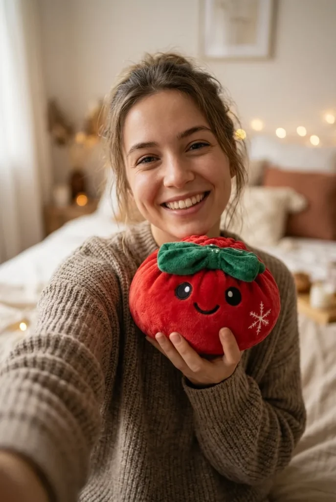 Squishy Dumpling Joulurusetti Punainen arjen keskellä