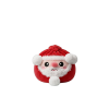 Squishy Dumpling Joulupukki puristettuna kädessä