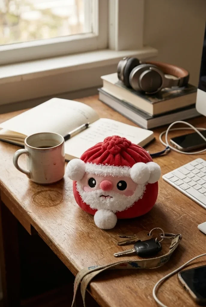 Squishy Dumpling Joulupukki työpöydällä