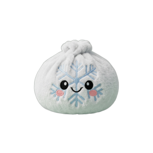 Snowflake Dumpling Squishy Talvi puristettuna kädessä