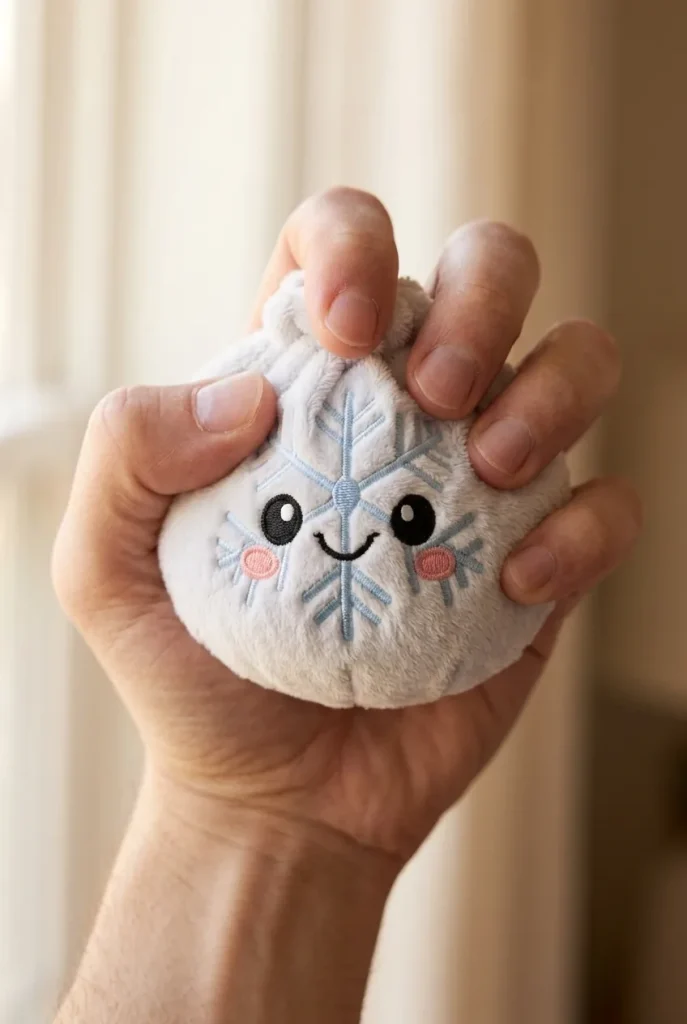 Snowflake Dumpling Squishy Talvi puristuksessa
