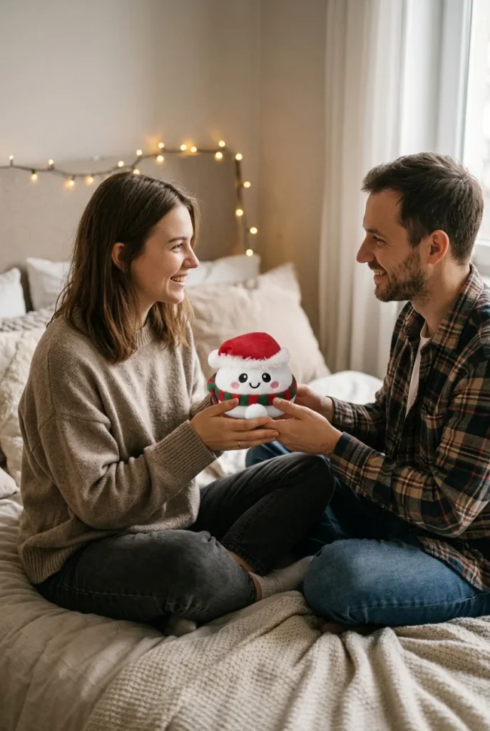 Dumpling Squishy Lumiukko Joulupipossa lahjaideana