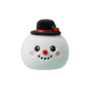 Dumpling Squishy Lumiukko Silinterihattu puristettuna kädessä