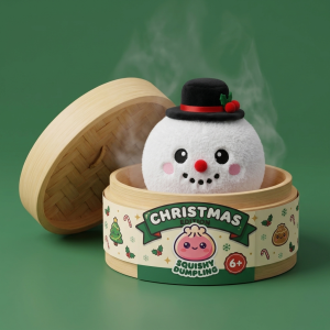Dumpling Squishy Joulukalenteri — squishy anti-stress slow-rise