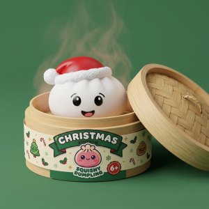 Dumpling Squishy Joulukalenteri — squishy anti-stress slow-rise