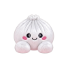 Vaahtokarkki Squishy Dumpling Pehmolelu Valkoinen puristettuna kädessä