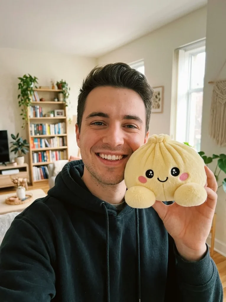 Dumpling Squishy Sitruunankeltainen arjen keskellä